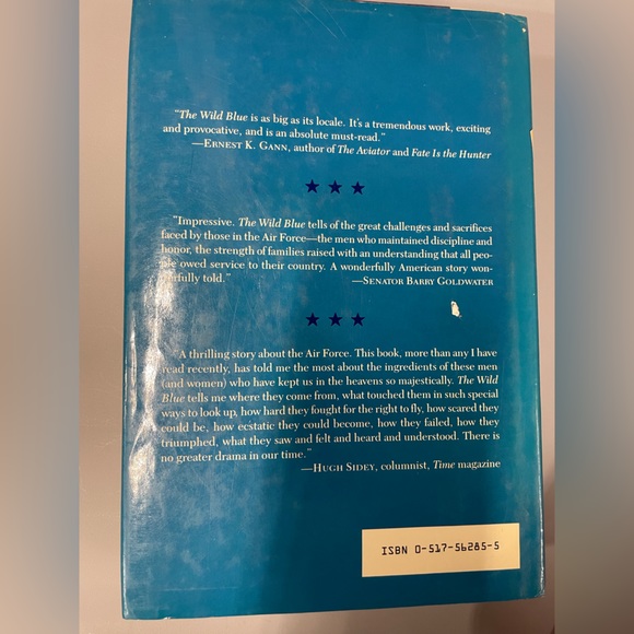 The Wild Blue Hardcover Book : US Air Force History Novel - Picture 2 of 4